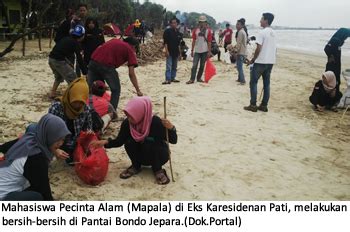 Universitas Muria Kudus Mapala Arga Dahana Dan Mahupa Ikuti Bersih