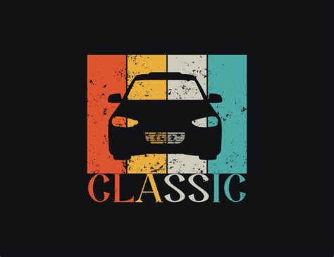 Retro Classic Car Graphic Design Illustration 8147503 Vector Art At