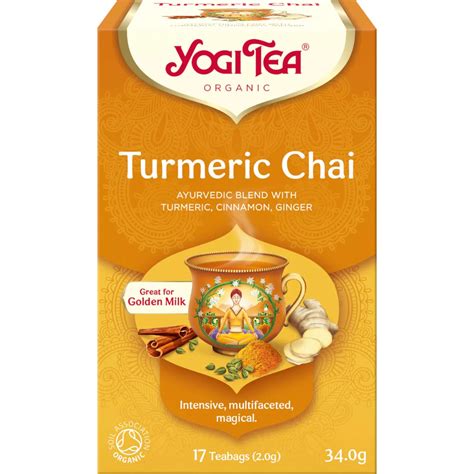 Turmeric Chai Tea Bags Yogi Tea Ayurshop