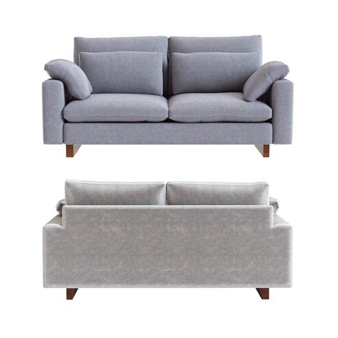 3D West Elm Harmony Sofa Model TurboSquid 1397337