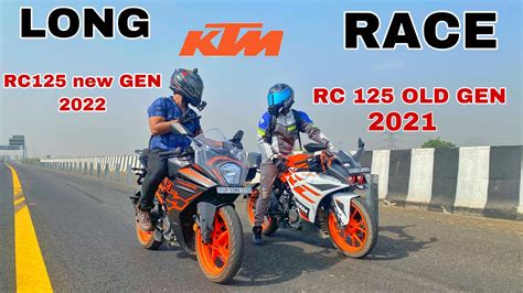 2022 KTM RC 125 VS 2021 KTM RC 125 RACE TILL THEIR POTENTIAL