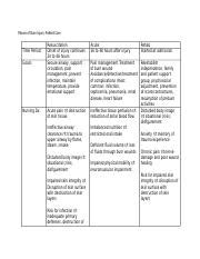 Phases Of Burn Injury Docx Phases Of Burn Injury Patient Care Time