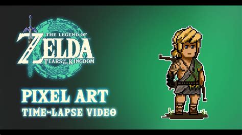 Pixel Art Zelda Tears Of The Kingdom Time Lapse Youtube