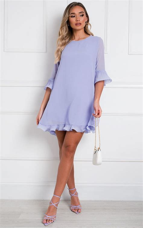Lolo Frill Shift Dress At Ikrush Shift Dress Dress Casual Dresses