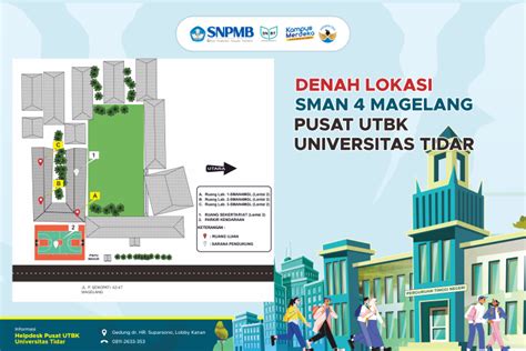 Denah Lokasi Ujian Pusat Utbk Universitas Tidar Tahun