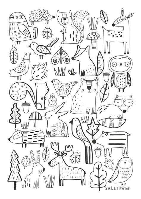 A4 Animal Colouring Page Coloring Page Childrens Colouring Page