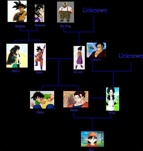 Goku's family tree by ihateu3 on DeviantArt