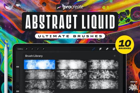 20 Best Liquid Texture Brushes For Procreate