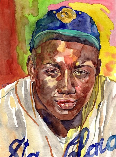 Josh Gibson Portrait Painting By Suzann Sines Fine Art America