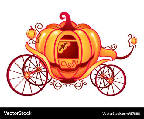 Pumpkin Carriage Royalty Free Vector Image Vectorstock