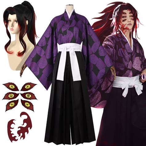 Kokushibo Cosplay Costume Anime Demon Slayer Kimetsu No Yaiba Kokushibo