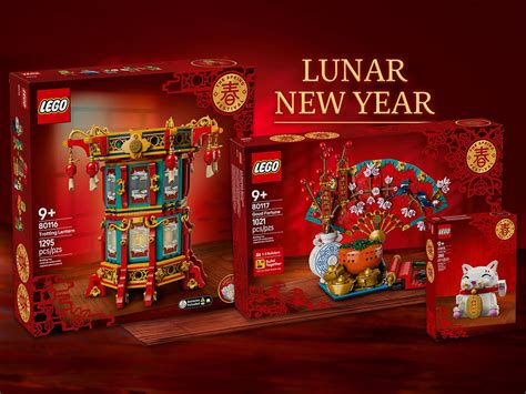 Lego Lunar New Year 2025 Laterne Glücksbringer And Glückskatze