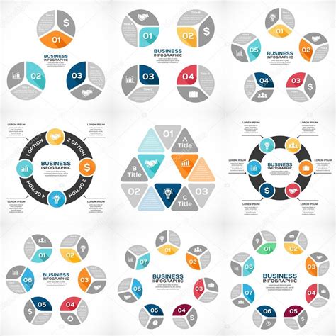 Infografia De Circulo Plantilla Para Diagrama Grafico Presentacion Y Images