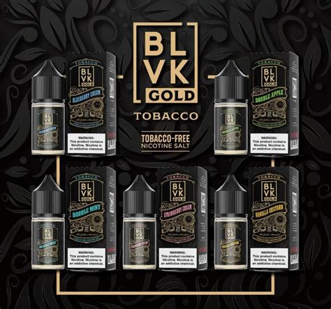 JUICE TOBACCO STRAWBERRY CREAM SALT BLVK GOLD Best Vape Brasil