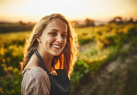 The Farm Is My Happy Place Portrait Of A Happy Young Woman Working On