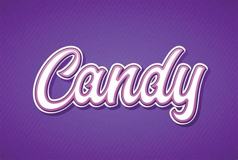 Candy Text Effect 6316518 Vector Art At Vecteezy