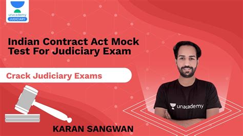 Indian Contract Act Mock Test For Judiciary Exam PCSJ Karan Sangwan