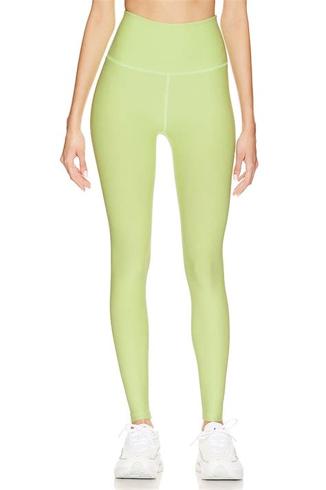 Beyond Yoga Spacedye Caught In The Midi Legging In Lime Ice Heather