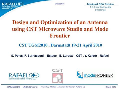 Pdf Design And Optimization Of An Antenna Using Cst Microwave Studio