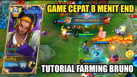 Game Cepat Menit End Tutorial Farming Bruno Build Bruno Tersakit