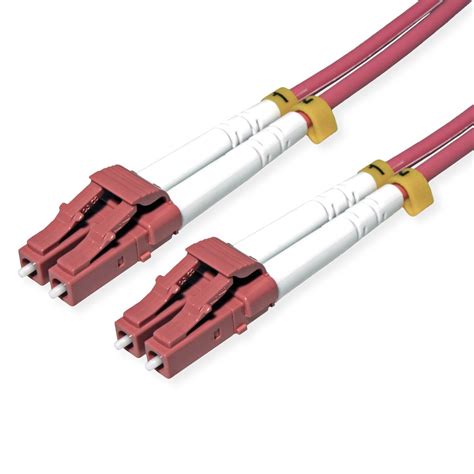 Roline Fibre Optic Jumper Cable 50125 µm Om4 Lclc Armored Violet