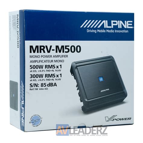 Alpine Alpine Mrv M V Power Mono Class D Car Subwoofer Amplifier