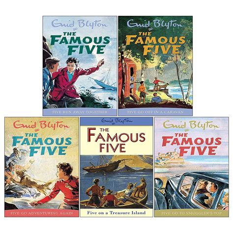 Enid Blyton Famous Five Series 1 5 Books Collection Set By Enid Blyton