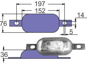 Cmht A Streamlined Hull Anodes Cmht Bolt On Martyr Promt Parts