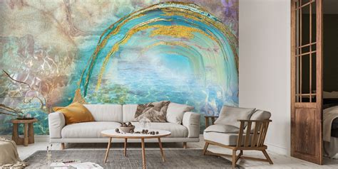 Blue Bay Wall Mural By Lara Skinner Wallsauce UK