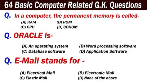 Computer Gk Questions And Answers In English Computer General