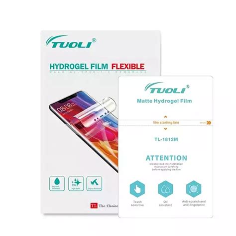 TUOLI Lámina de película de hidrogel suave HD Protector de pantalla