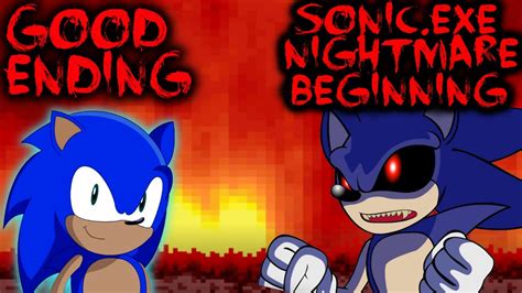 SONIC EXE NIGHTMARE BEGINNING GOOD ENDING EVERYONE SURVIVED Sonic