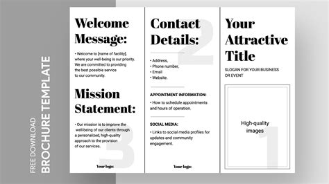 Blank Brochure Free Google Docs Template - gdoc.io