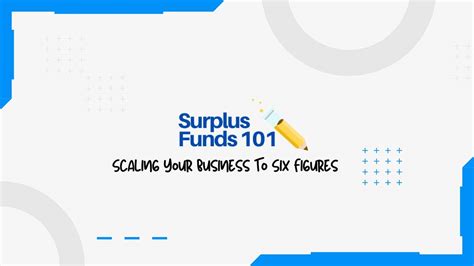 surplus funds  scaling  business   figures