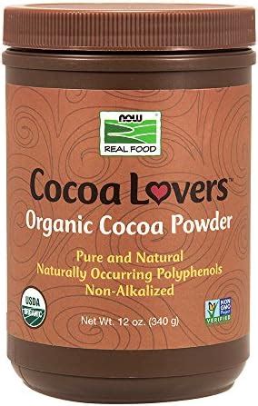 Now Foods Real Food Cocoa Lovers Organic Cocoa Powder G