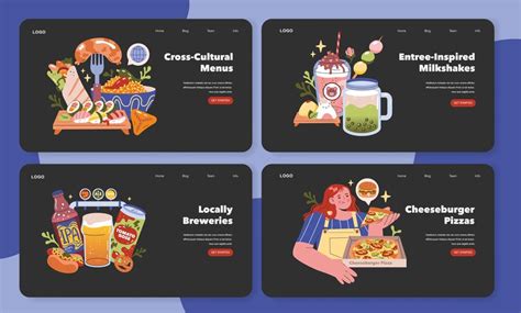 Premium Vector | Multicultural cuisine set illustrates diverse food ...