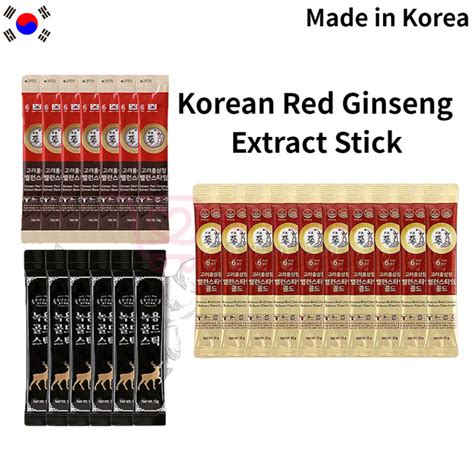 Korean Years Red Ginseng Extract Balance Time Antler Gold Stick