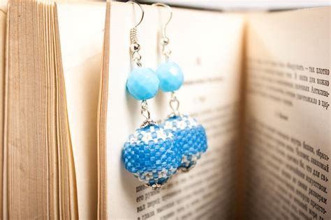 Earrings Dangle Earrings Seed Bead Earrings Beaded Jewelry - Etsy