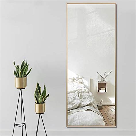 NeuType Full Length Mirror Floor Mirror with Standing Holder Bedroom ...