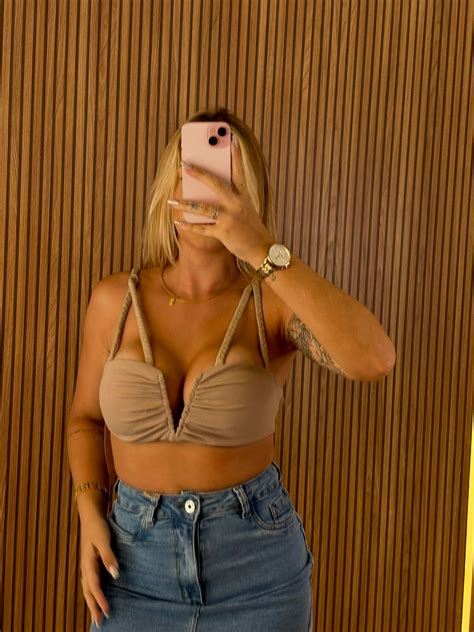 CROPPED ANDRESSA ALÇA NUDE SEMPRE LINDA