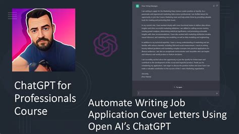 Use ChatGPT To Automate Writing Cover Letters For Job Application