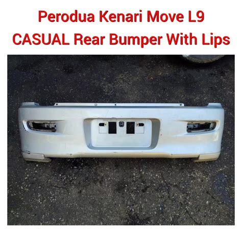 Perodua Kenari Move L9 Casual Rear Bumper With Lips Set Bumpers