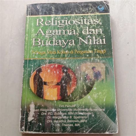 Jual Religiositas Agama Dan Budaya Nilai Sebagai Mata Kuliah Di