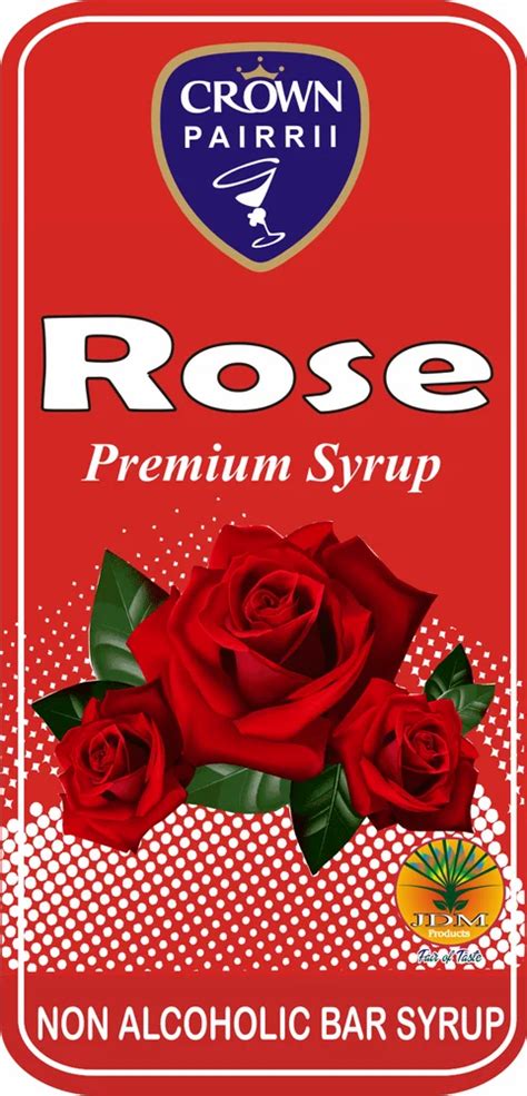 Crown Pairrii Rose Mocktail Syrup Packaging Type Carton Packaging