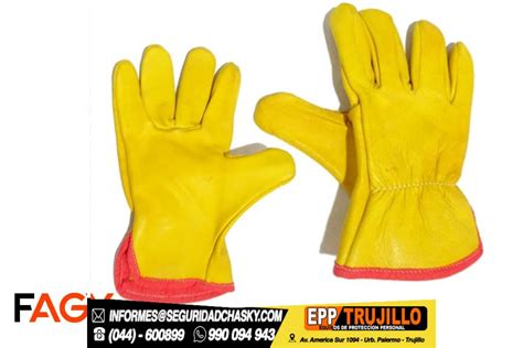 Guante De Res Amarillo C Ribete Rojo Mod Fagy Epp Trujillo Trujillo