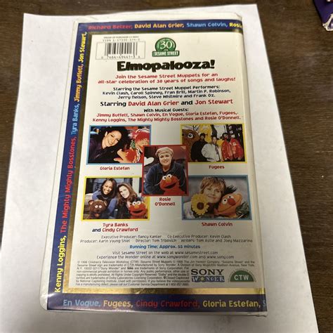 Sesame Street Elmopalooza Vhs 1998 74644944136 Ebay