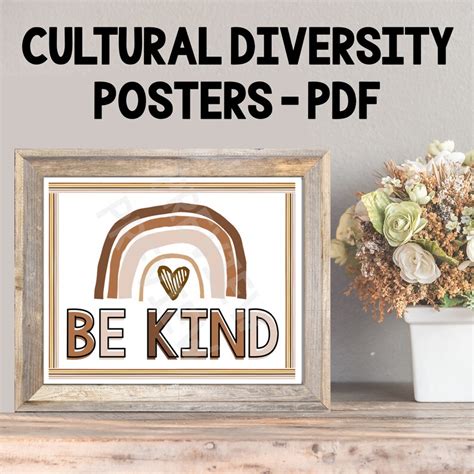 Cultural Diversity Posters Bulletin Board Kit Equality Etsy