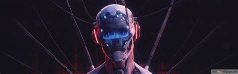 Skull Audio Cyberpunk 4K wallpaper download