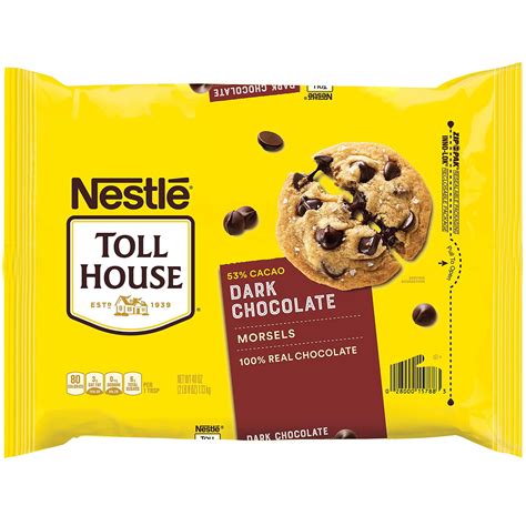 Nestle Toll House Dark Chocolate Morsels 40 Ounce