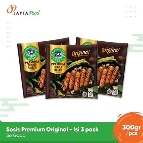 Promo So Good Sosis Premium Original 300gr Isi 3 Pack Jakarta Utara